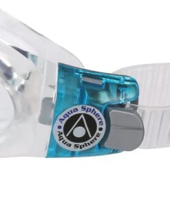 AQUA SPHERE Kaiman Small Fit Goggles - Clear Lens -Swim District 11513 Kaiman Compact EP1190043LC Clear Trans Aqua 5
