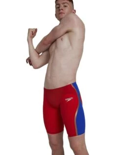 Speedo Fastskin LZR Pure Intent Jammer - Red/Blue -Swim District 5 0fdea639 5820 42bc b346 c813678e3492