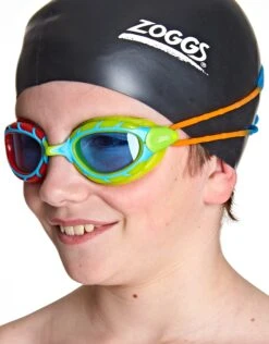 Zoggs Junior Predator Goggle -Swim District 82715 Predator Junior Blue Red Lime 2