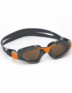 AQUA SPHERE Kayenne Goggles - Polarised Lens -Swim District 83252 Kayenne EP1221008LPB Polarized Grey Orange 3
