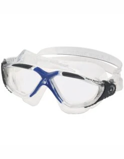 AQUA SPHERE Vista Swim Mask - Clear Lens -Swim District 9917 Vista MS1730012LC Clear Gray Blue 1