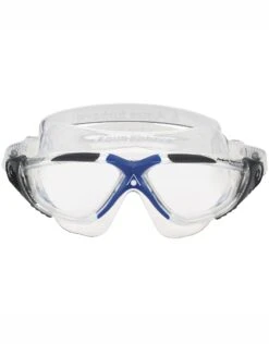 AQUA SPHERE Vista Swim Mask - Clear Lens -Swim District 9917 Vista MS1730012LC Clear Gray Blue 2