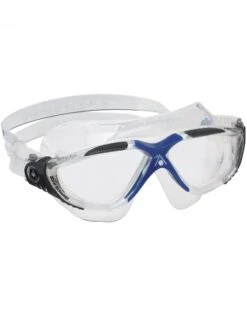 AQUA SPHERE Vista Swim Mask - Clear Lens -Swim District 9917 Vista MS1730012LC Clear Gray Blue 3