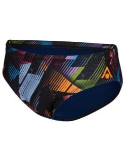 AQUA SPHERE Essential 8cm Swim Brief - Multicolour/Navy -Swim District AquaSphere Essential 8cm Brief Multicolour Navy 2