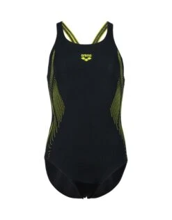 Arena Girls Swim Pro Graphic Print Swimsuit - Black/Soft Green -Swim District Arena Girls Swim Pro Graphic Print0Swimsuit Black Soft Green 2