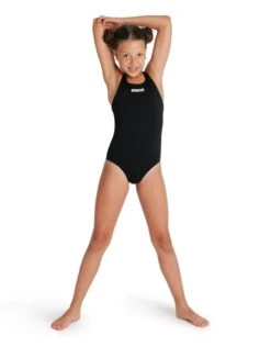 Arena Girls Team Swim Pro Solid Swimsuit - Black/White 15 Arena Girls Team Swim Pro Solid Swimsuit - Black/White -Swim District Arena Girls team Swim Pro Solid Swimsuit Black 4