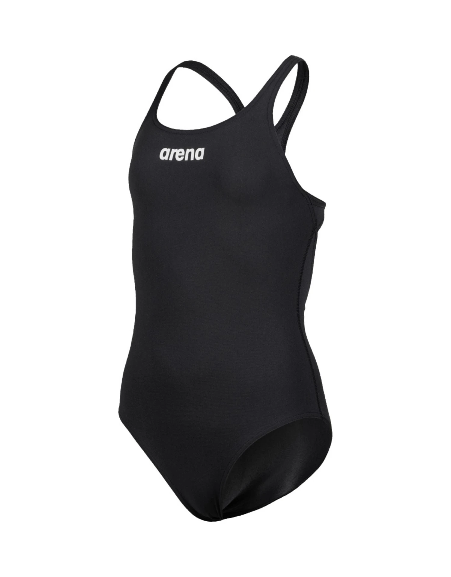 Arena Girls Team Swim Pro Solid Swimsuit - Black/White 6 Arena Girls Team Swim Pro Solid Swimsuit - Black/White - Image 4