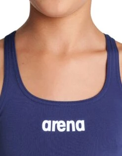 Arena Girls Team Swim Pro Solid Swimsuit - Navy/White -Swim District Arena Grils Team Swim pro Solid Swimsuit Navy White 1