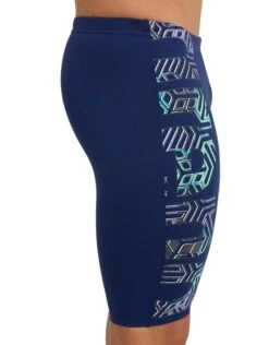 Arena Kikko Pro Graphic Print Swim Jammer - Navy/Green -Swim District Arena Kikko Pro Graphic Print Swim Jammer Navy Green 3