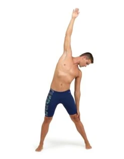 Arena Kikko Pro Graphic Print Swim Jammer - Navy/Green -Swim District Arena Kikko Pro Graphic Print Swim Jammer Navy Green 4