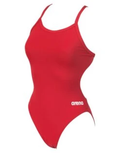 Arena Team Challenge Solid Swimsuit - Red/White -Swim District Arena Team Challenge Solid Swimsuit Red White 7