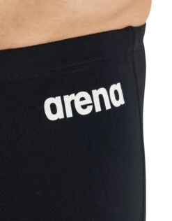 Arena Team Solid Swim Jammer - Black/White -Swim District Arena Team Solid Swim Jammer Black White 1
