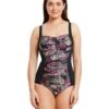 Zoggs Aruba Ruched Front Adjustable Swimsuit -Swim District ArubaRuchedFront 5