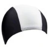 BeCo Polyester Fabric Adults Swim Cap -Swim District BECO100 PolyesterFabricAdultsSwimCapBlackWhite