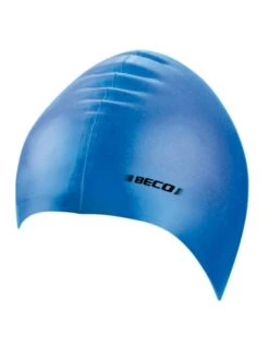 BeCo Adult Silicone Swimming Cap -Swim District BECOAdultSiliconeSwimmingCapBlue