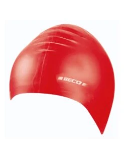 BeCo Adult Silicone Swimming Cap -Swim District BECOAdultSiliconeSwimmingCapRed