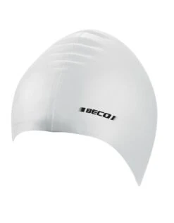 BeCo Adult Silicone Swimming Cap -Swim District BecoSiliconeCapWhite