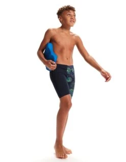 Speedo Boys Allover Digi Jammer - Navy/Green 15 Speedo Boys Allover Digi Jammer - Navy/Green -Swim District BoysAlloverDigiJammer NavyGreen 4