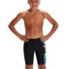 Speedo Boys Allover Panel Jammer - Black/Multi -Swim District BoysAlloverPanelJammer BlackMulti 1