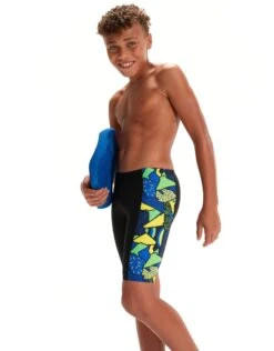 Speedo Boys Allover Panel Jammer - Black/Multi -Swim District BoysAlloverPanelJammer BlackMulti 4
