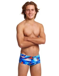 Funky Trunks Boys Battle Blue Sidewinder Swim Trunks -Swim District BoysBattleBlueSidewinderSwimTrunks 2