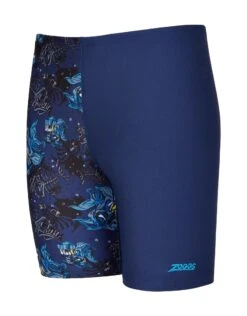 Zoggs Boys Devil Fish Mid Jammer - Navy -Swim District BoysDevilFishMidJammer 1