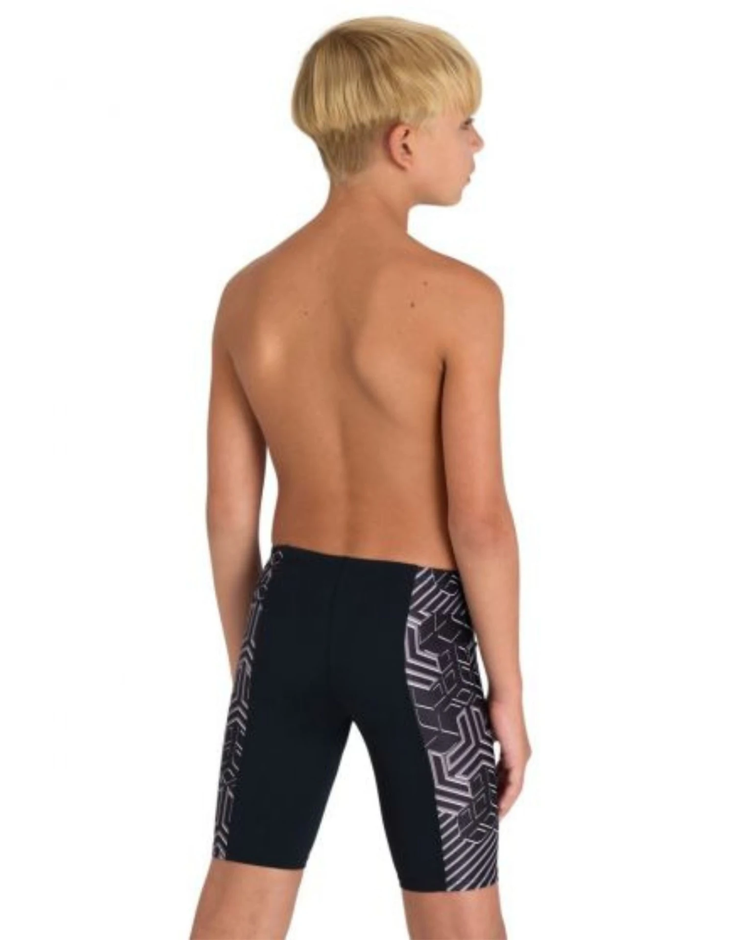 Arena Boys Kikko Pro Swim Jammer - Black/White 4 Arena Boys Kikko Pro Swim Jammer - Black/White - Image 2