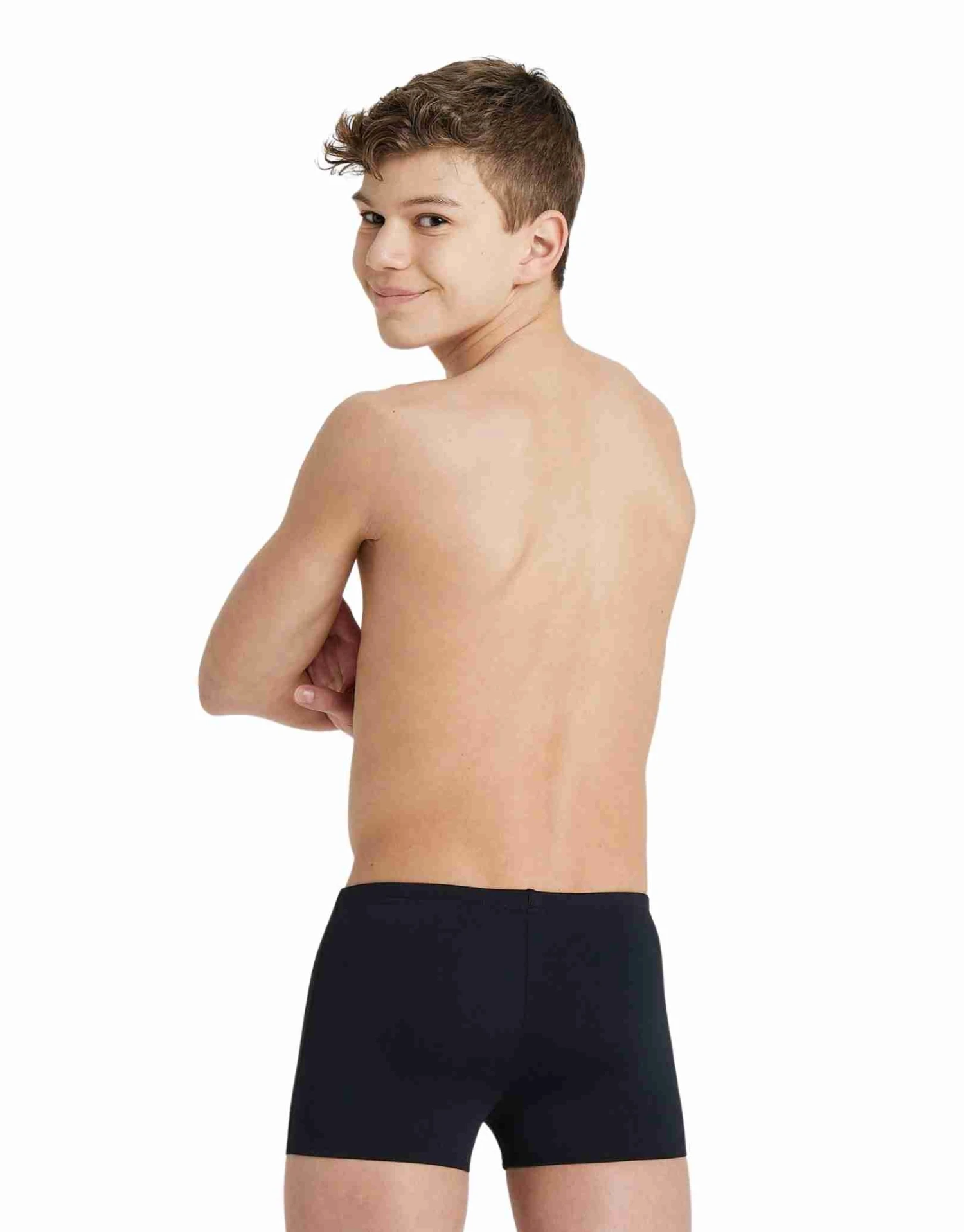 Arena Boys Solid Shorts - Black 4 Arena Boys Solid Shorts - Black - Image 2
