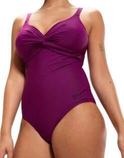 Speedo Brigitte One Piece Swimsuit - Purple 12 Speedo Brigitte One Piece Swimsuit - Purple -Swim District BrigitteOnePieceSwimsuit Purple 5