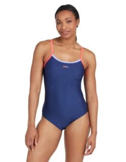 Zoggs Cannon Strike Back Swimsuit - Navy/Purple/Red -Swim District CannonStrikeBackSwimsuit NavyPurpleRed 2