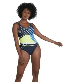 Speedo Core Placement U-Back Swimsuit - Navy