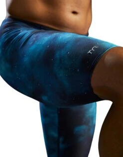 TYR Cosmic Night Durafast Elite Swim Jammer - Teal/Multi -Swim District CosmicNightDurafastEliteSwimJammer TealMulti 1
