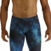 TYR Cosmic Night Durafast Elite Swim Jammer - Teal/Multi