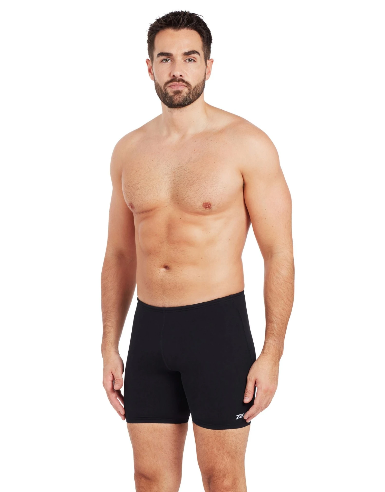 Zoggs Cottesloe Mid Swim Jammer - Black 3 Zoggs Cottesloe Mid Swim Jammer - Black