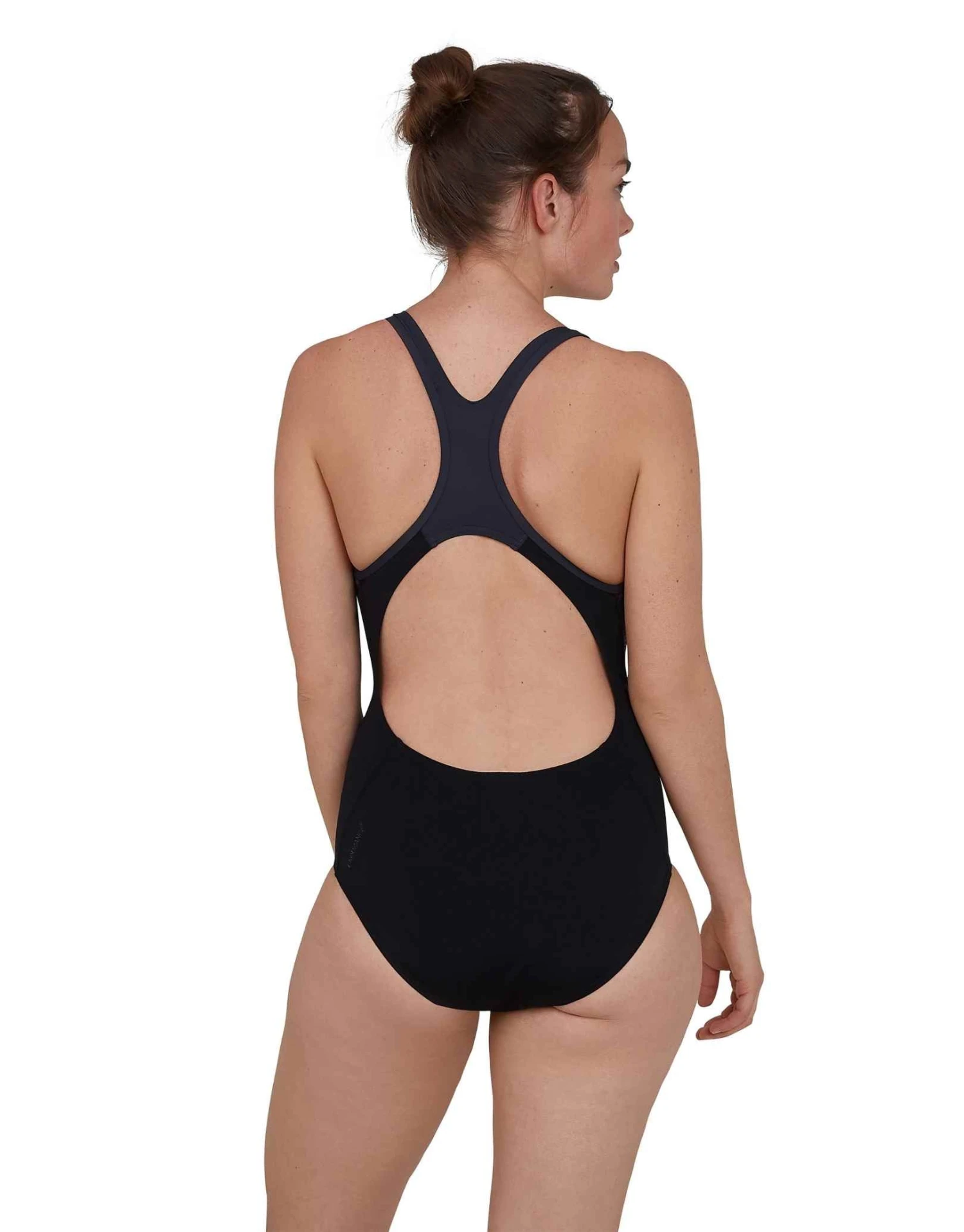 Speedo Hexagonal Laneback Swimsuit - Black 4 Speedo Hexagonal Laneback Swimsuit - Black - Image 2