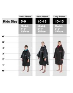 Kids Advance Long Sleeve Robe 10-13 Yrs -Swim District Dryrobe Kids Size Chart 10 13