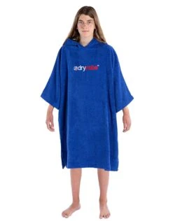 Kids Organic Cotton Short Sleeve Towel Poncho - 10-13 Yrs -Swim District Dryrobe kids cotton robe 10 13 2