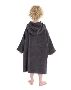 Kids Organic Cotton Short Sleeve Towel Poncho - 5-9 Yrs -Swim District Dryrobe kids cotton towel robe 5 9 2