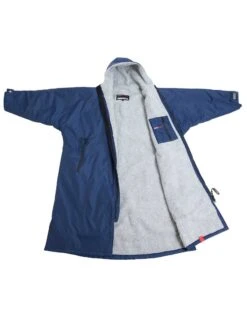 Advance Long Sleeve Adult Robe - Navy/Grey -Swim District DryrobeAdvanceLongSleeve Navy Grey 4