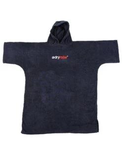 Organic Cotton Short Sleeve Adult Towel Poncho - Black 9 Organic Cotton Short Sleeve Adult Towel Poncho - Black -Swim District DryrobeOrganicCottonShortSleeveTowel Black 4