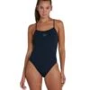 Speedo ECO Endurance Plus Thinstrap Swimsuit - Navy