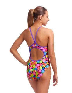 FUNKITA Girls Bubble Tea Diamond Back Swimsuit -Swim District Funkita Girls Bubble Tea Diamond Back Swimsuit 2