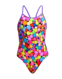 FUNKITA Girls Bubble Tea Diamond Back Swimsuit -Swim District Funkita Girls Bubble Tea Diamond Back Swimsuit 4