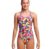 FUNKITA Girls Bubble Tea Diamond Back Swimsuit -Swim District Funkita Girls Bubble Tea Diamond Back Swimsuit 5