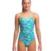 FUNKITA Girls Prehistoric Party Diamond Back Swimsuit -Swim District Funkita Girls Prehistoric Party Diamond Back Swimsuit 3