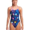FUNKITA Girls Schwimma Stinga Single Strap Swimsuit -Swim District FunkitaGirlsSchwimmaStingaDiamondBackSwimsuit 1