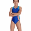 Speedo Girls Colourblock Spiritback - Blue/Red
