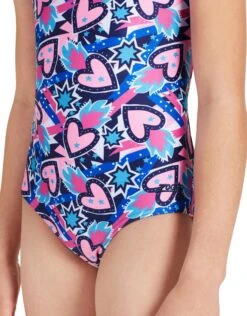 Zoggs Girls Fiery Star Tie Back Swimsuit -Swim District GirlsFieryStarTieBackSwimsuit 4