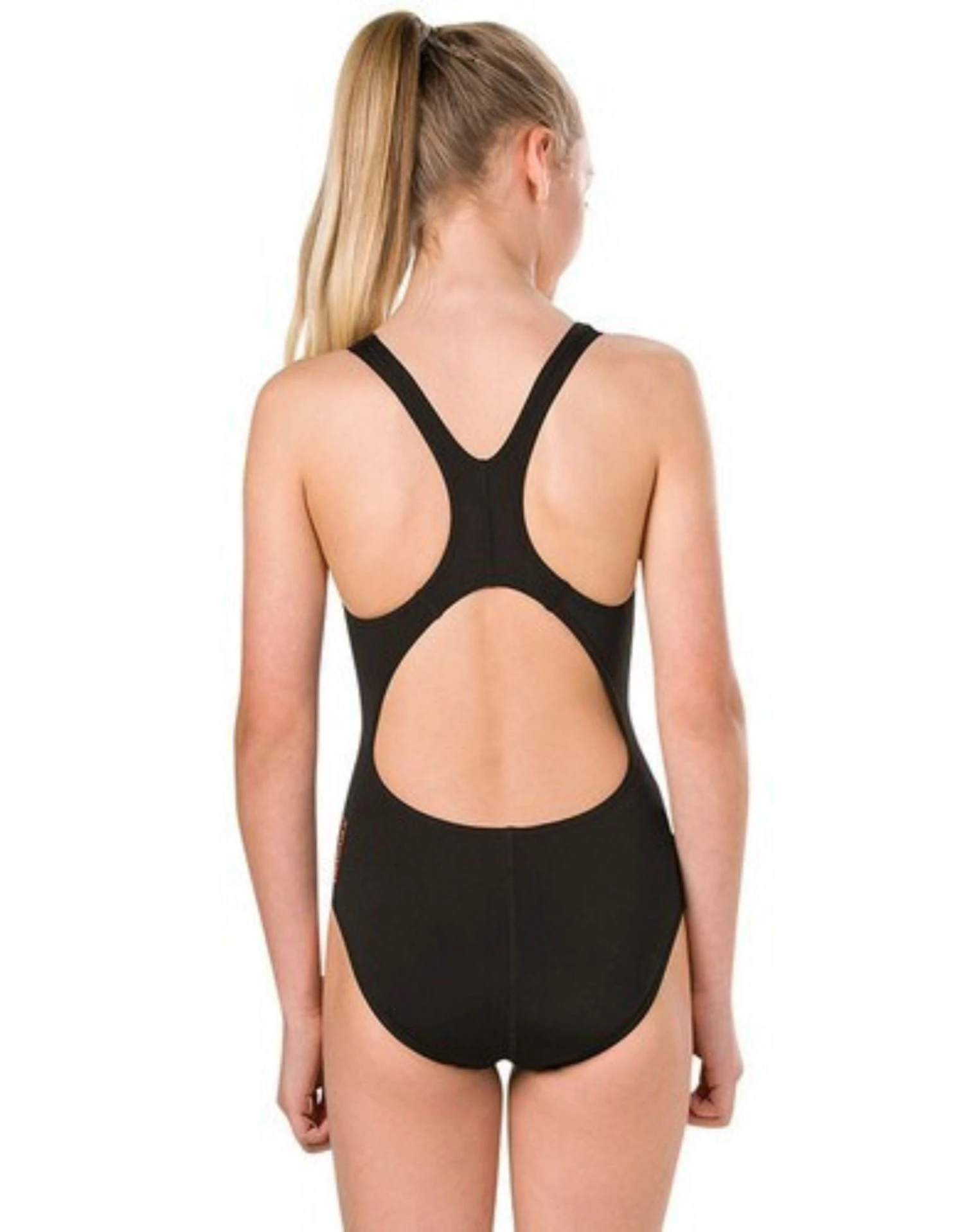 Speedo Girls Geoflash Digital Placement Splashback - Black/Blue 4 Speedo Girls Geoflash Digital Placement Splashback - Black/Blue - Image 2