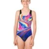Speedo Girls Geoflash Digital Placement Splashback - Black/Blue -Swim District GirlsGeoflashDigitalPlacementSplashback BlackBlue 3